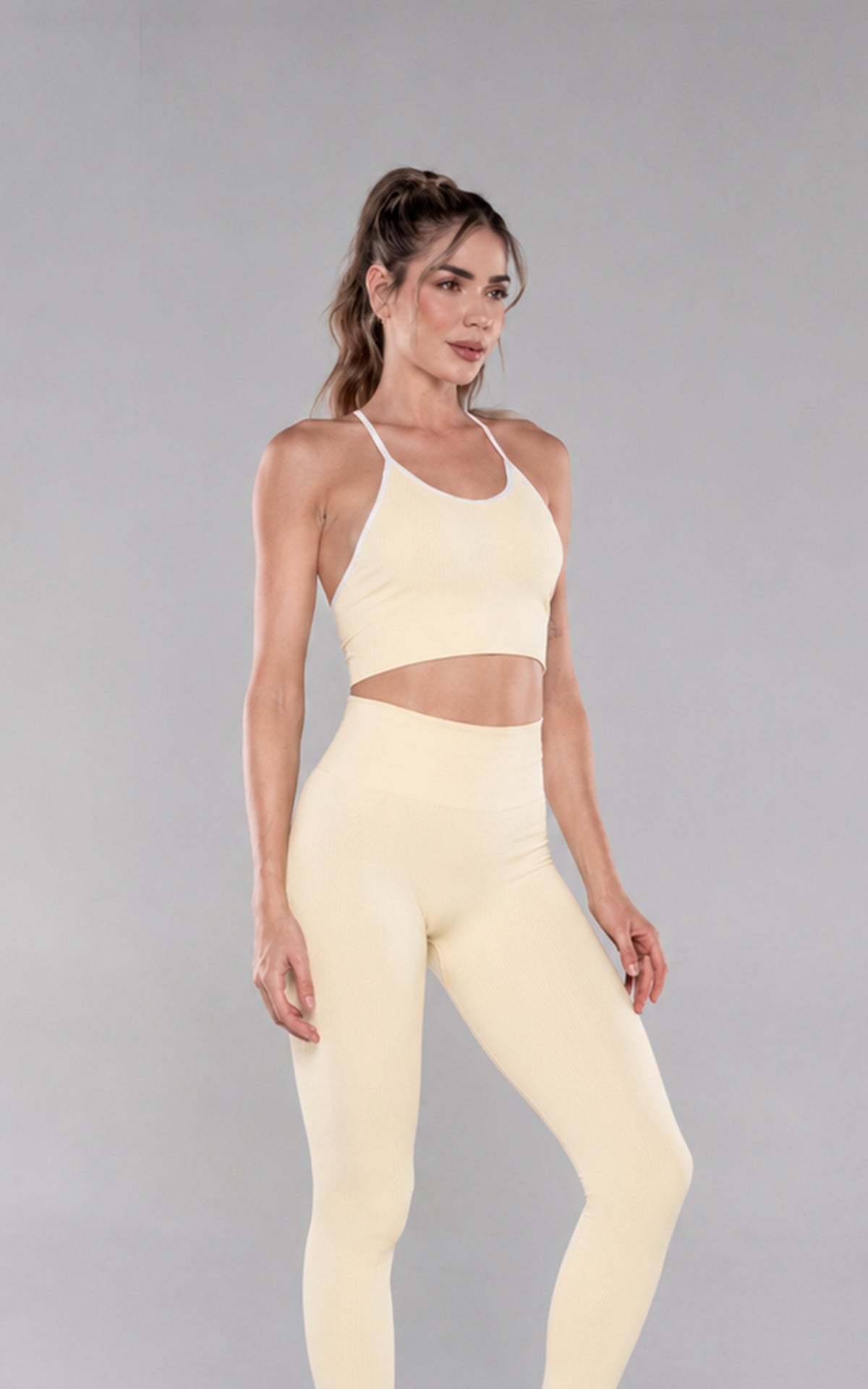 LEGGINGS MILLIE CON RUCHING