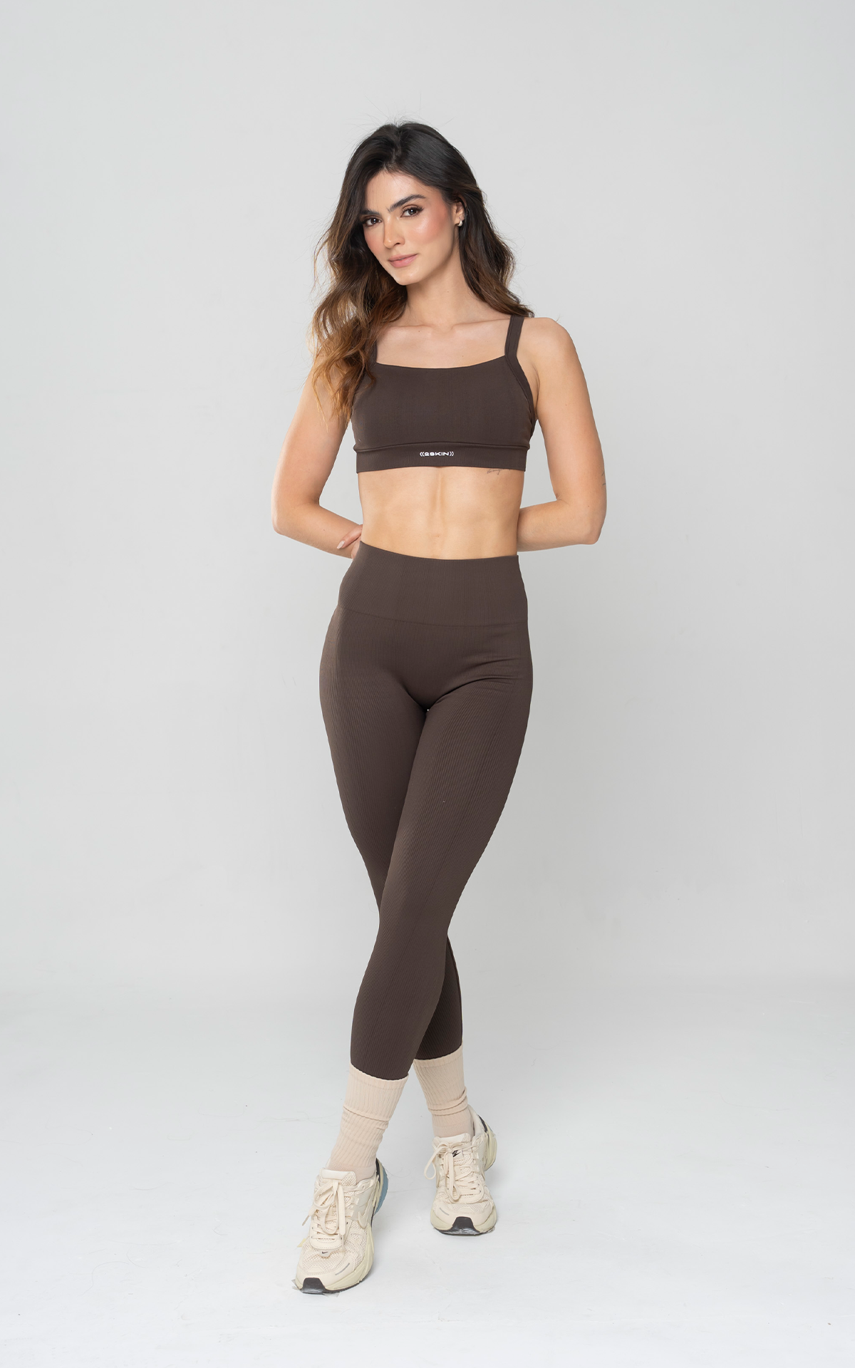 LEGGING ONDA CON RUCHING EXPRESO