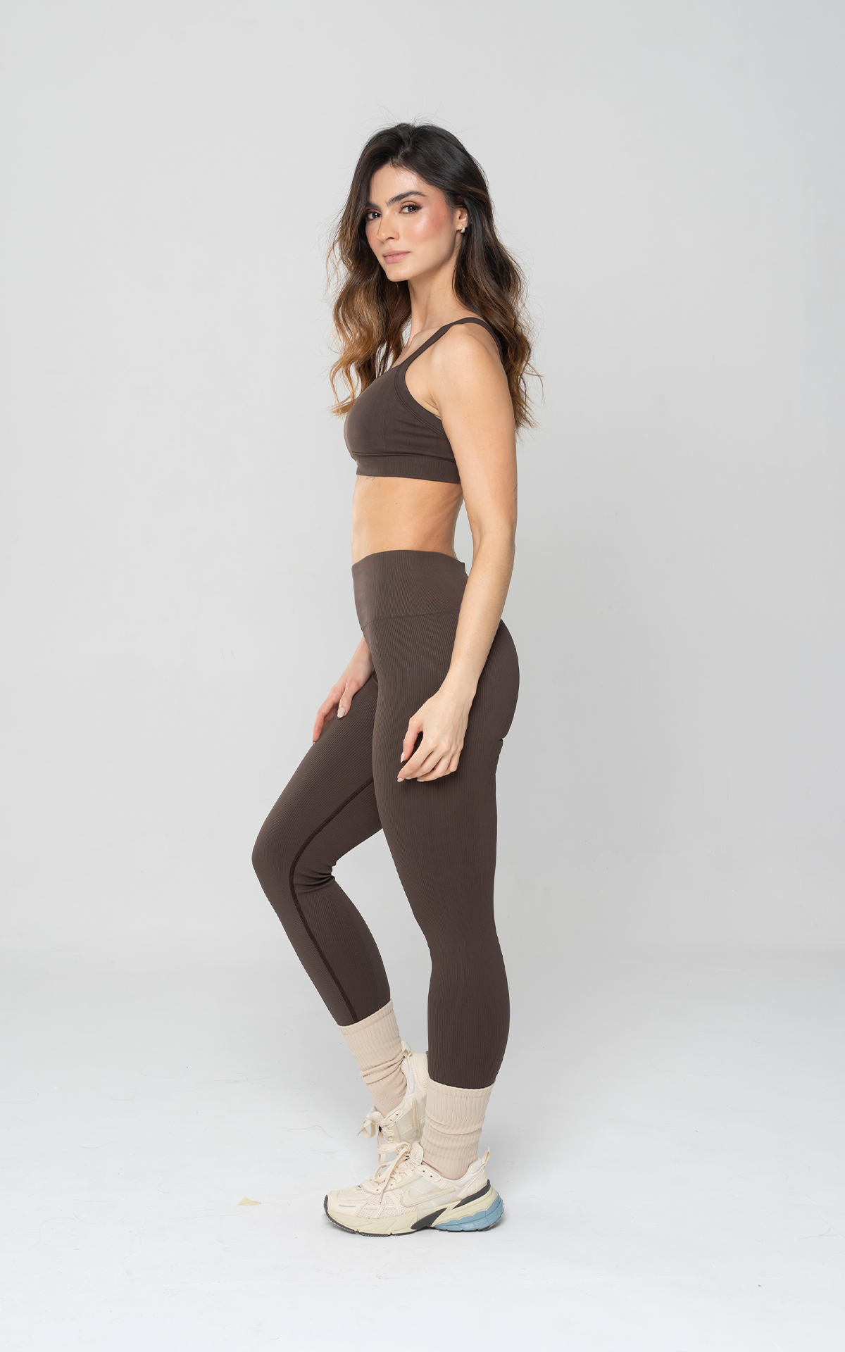 LEGGING ONDA CON RUCHING EXPRESO